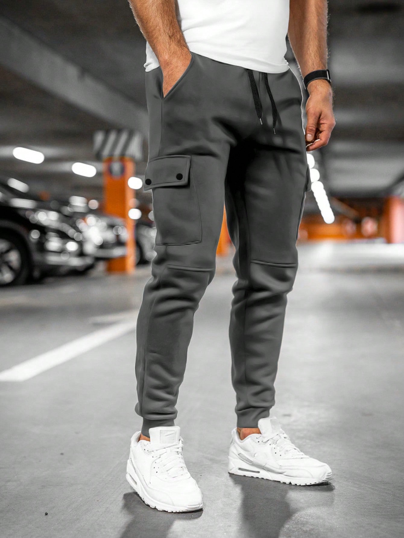 Jogger Cargo Slim Hombre