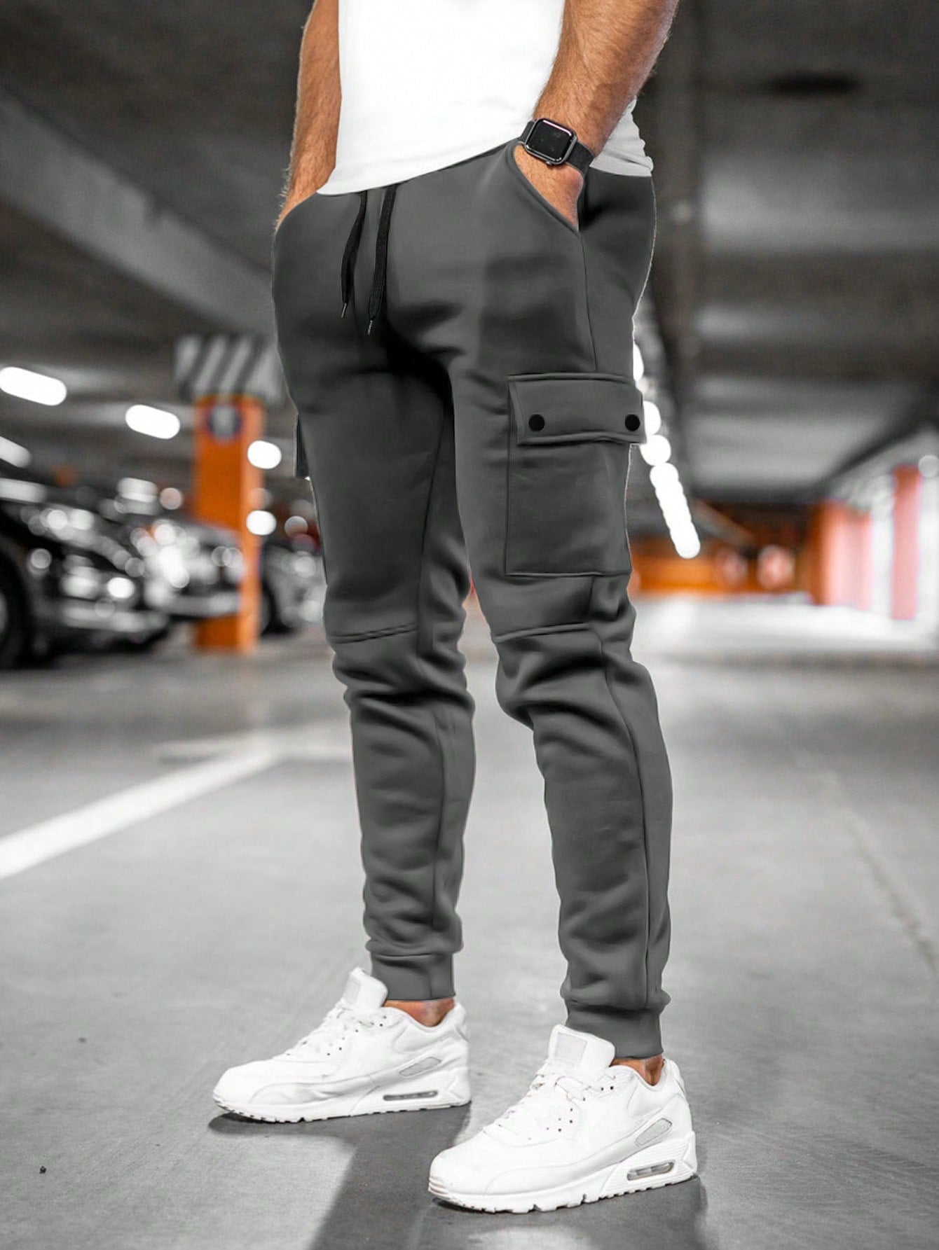 Jogger Cargo Slim Hombre