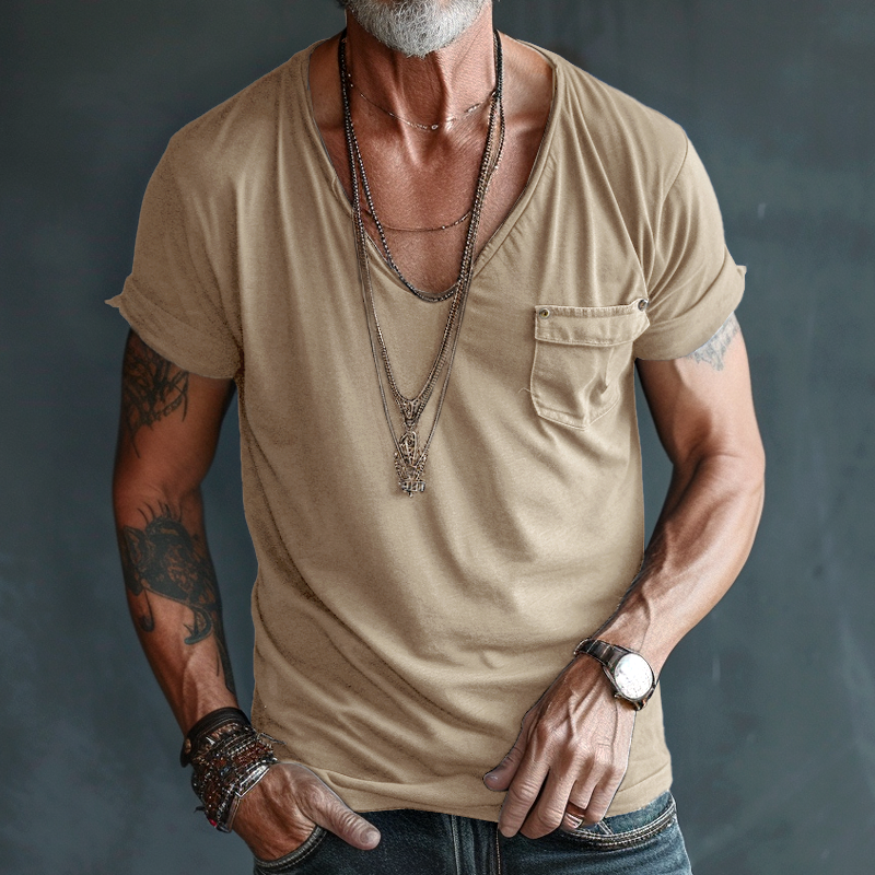 Camiseta Hombre Cuello V