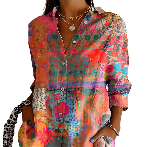 Blusa Mujer Estampado Floral
