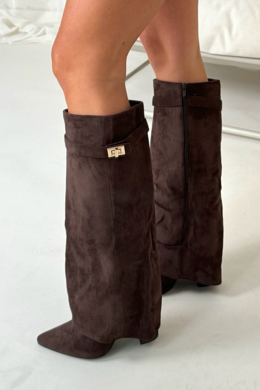 Botas Altas Mujer Ante