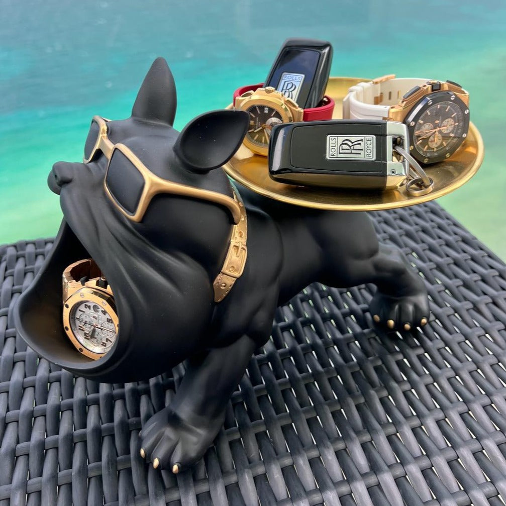 Escultura Bulldog Cuerpo Fuerte