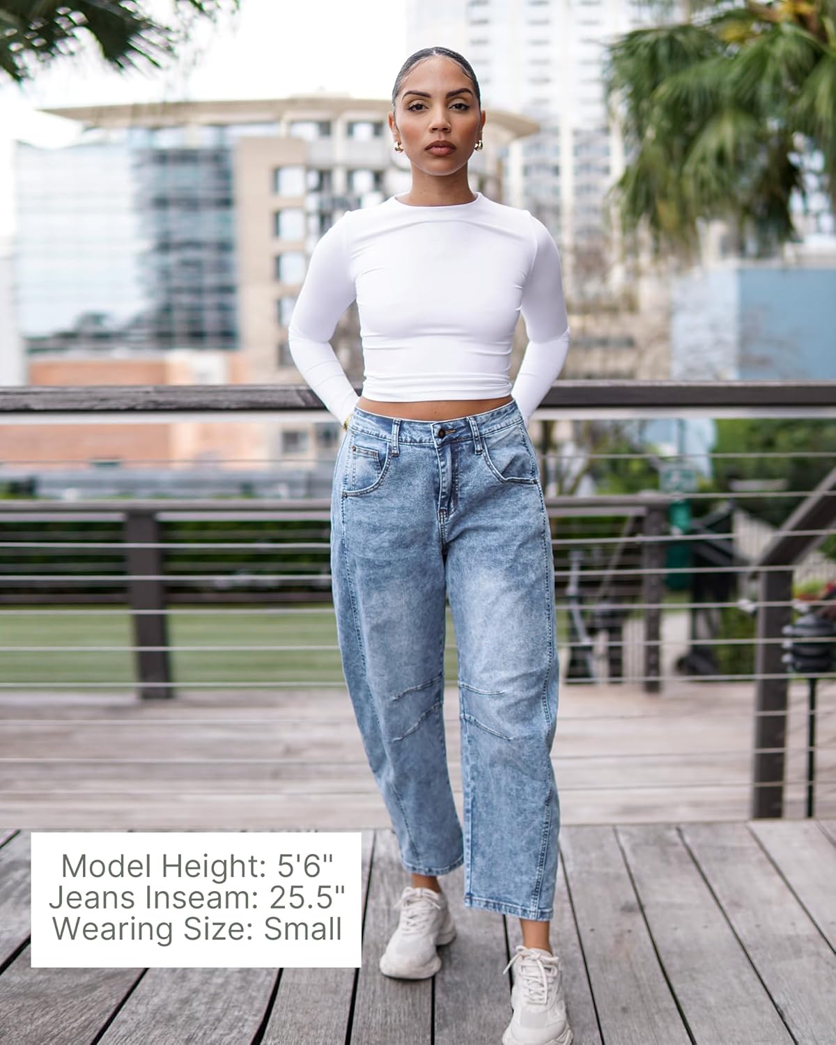 Jeans Mujer Barrel Tiro Alto