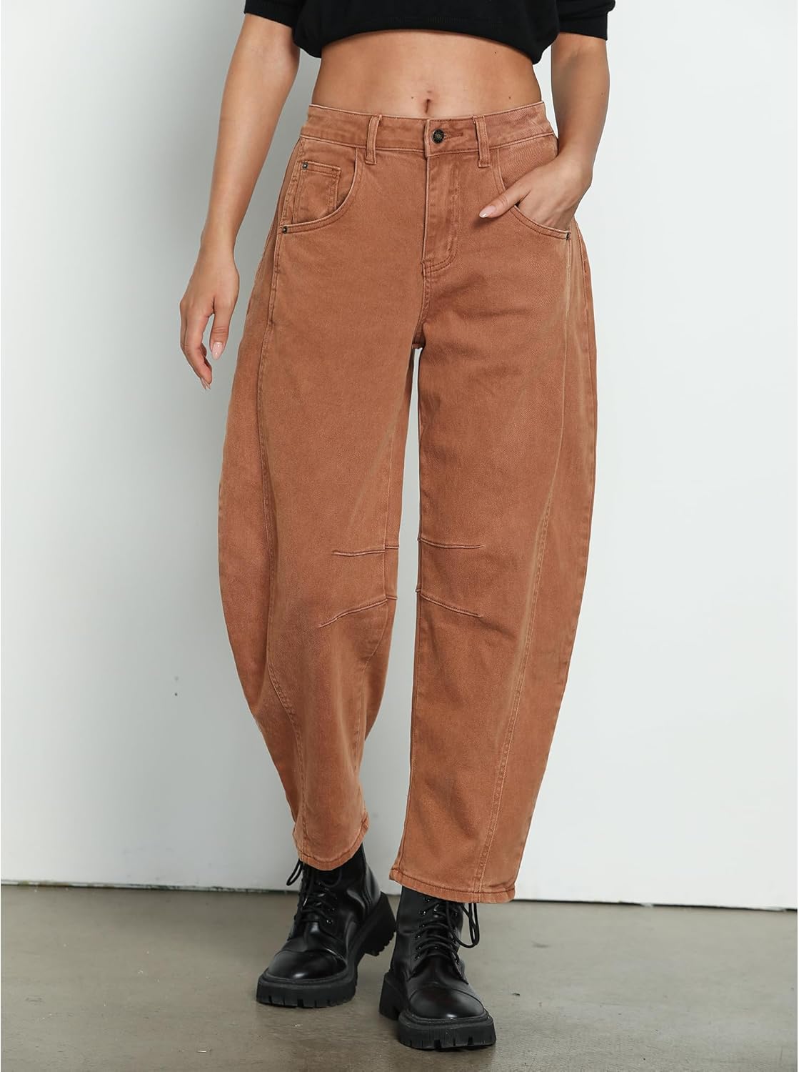 Jeans Mujer Barrel Tiro Alto