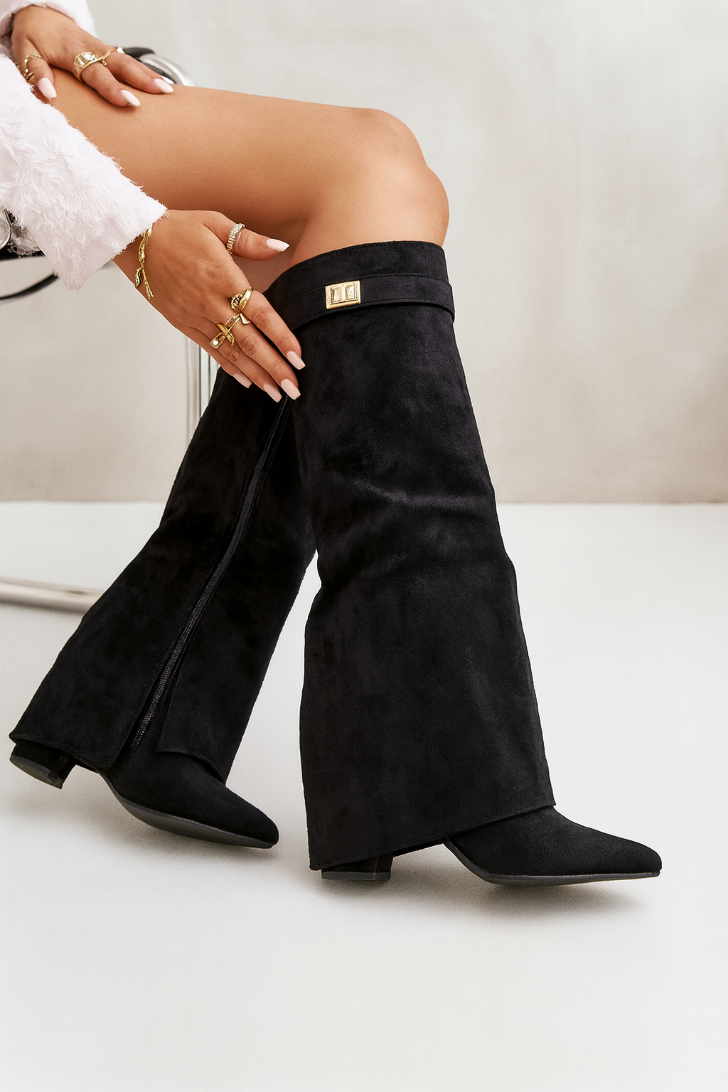 Botas Altas Mujer Ante