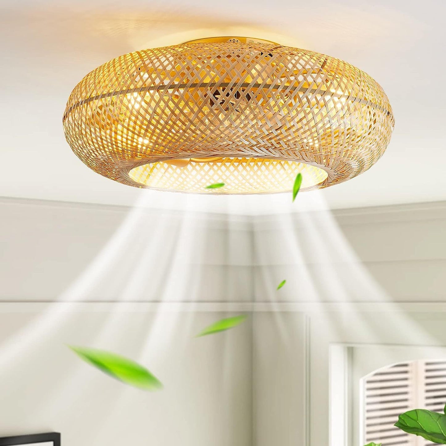 Ventilador Bambú Techo