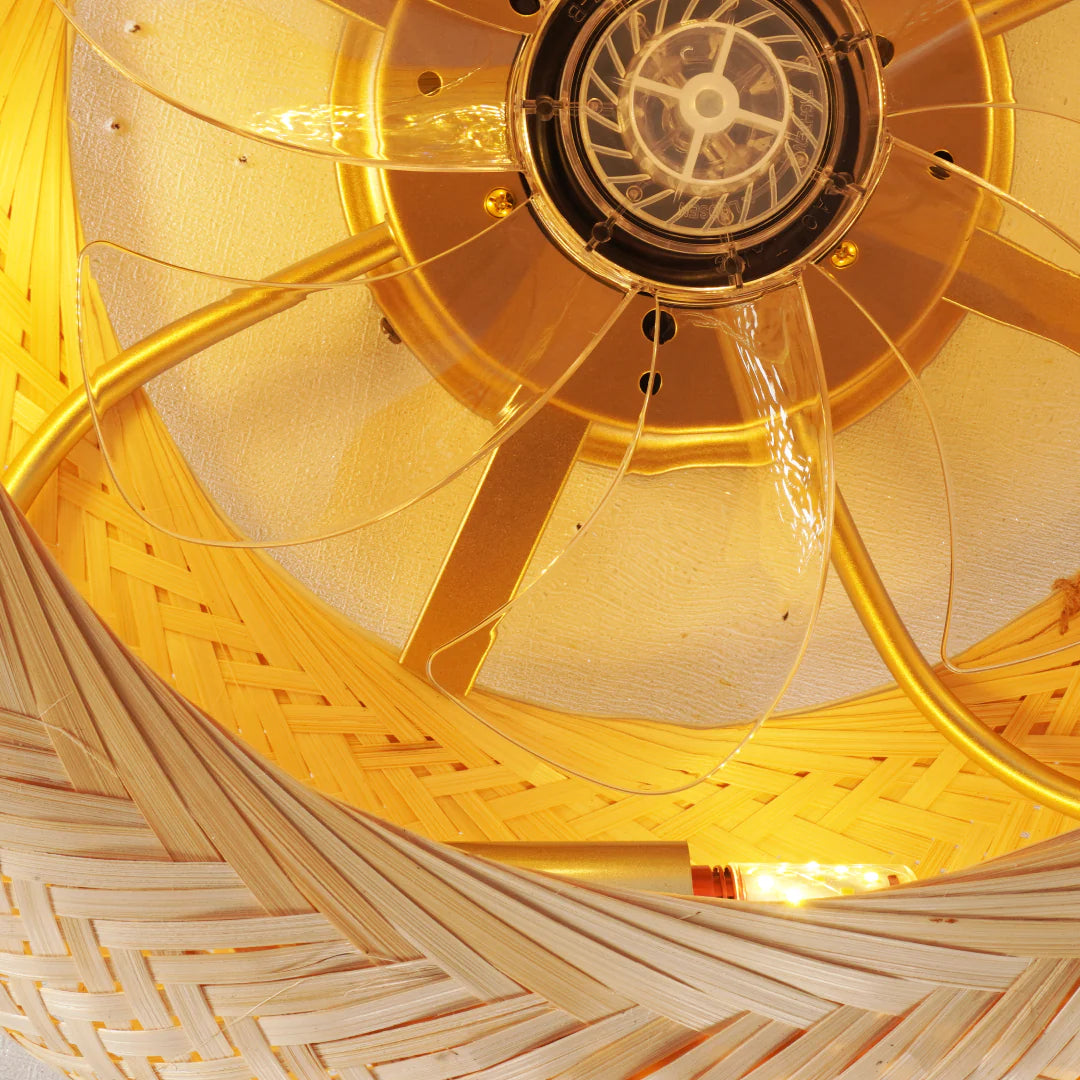 Ventilador Bambú Techo