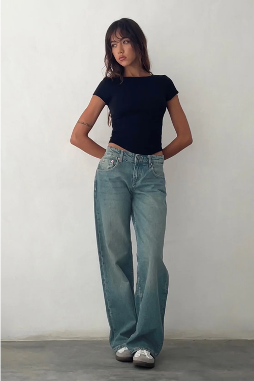 Vaqueros Mujer Tiro Bajo