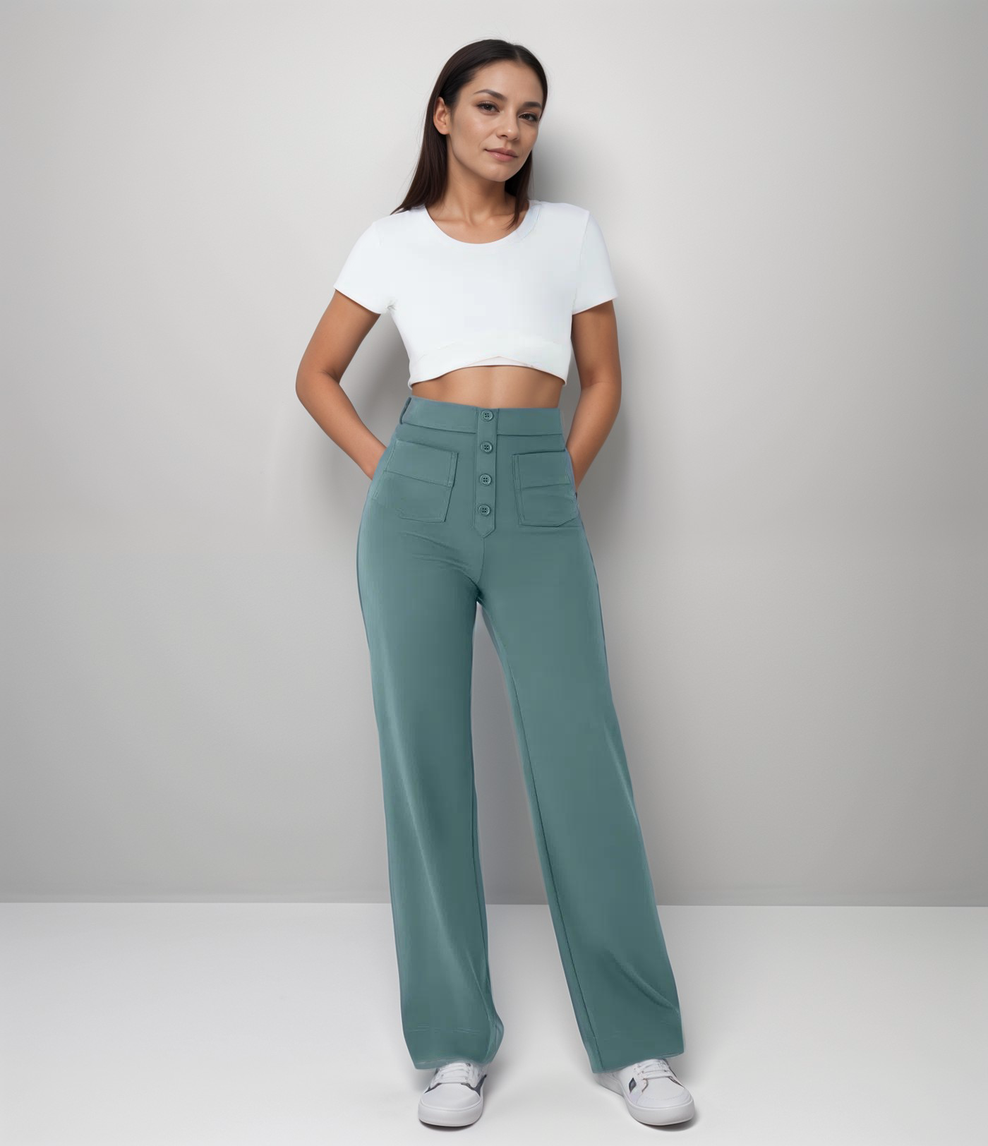 Pantalón Mujer Cintura Alta