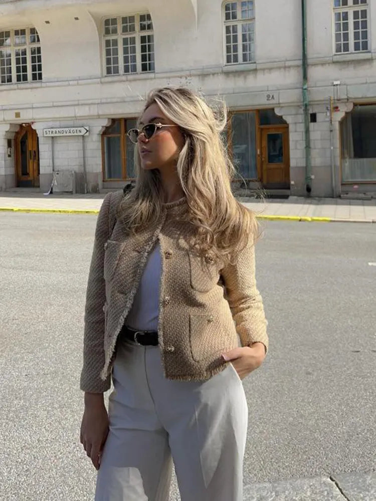 Chaqueta Tweed Mujer