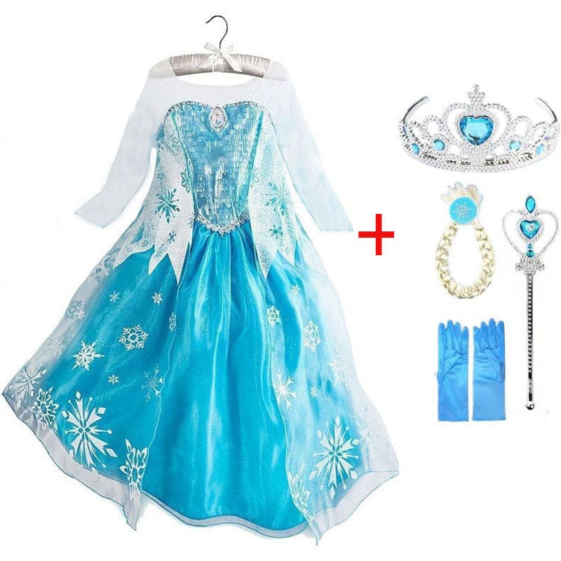 Vestido Princesa Azul Niña