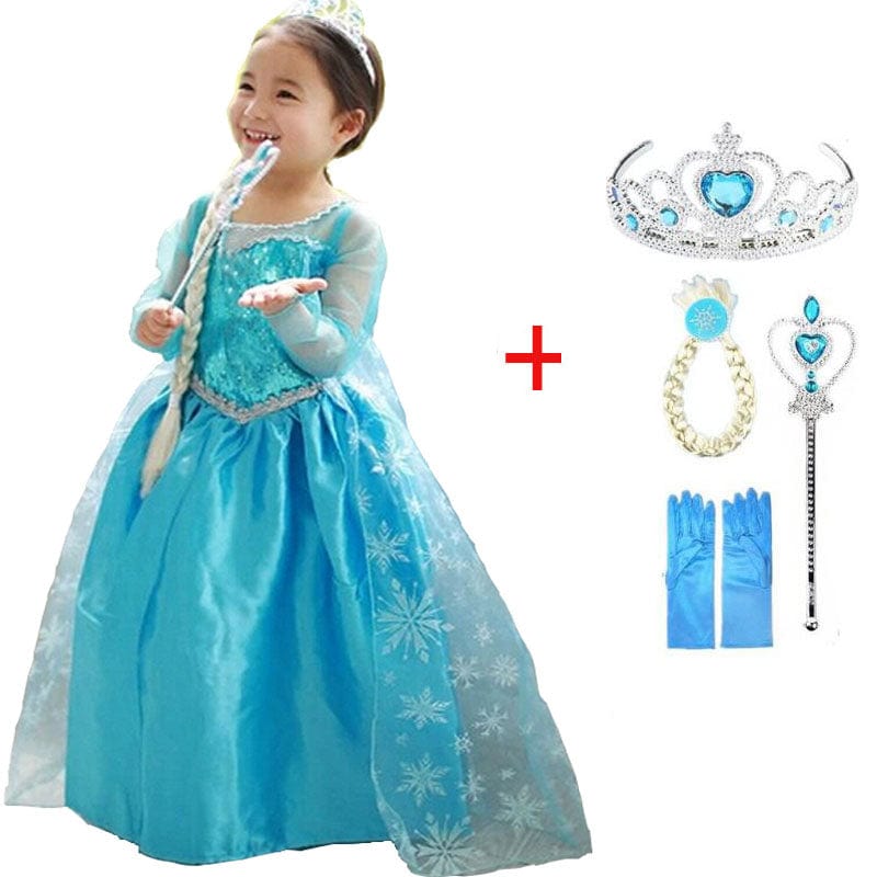 Vestido Princesa Azul Niña