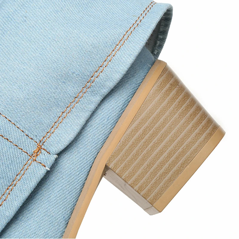 Botas Denim Mujer