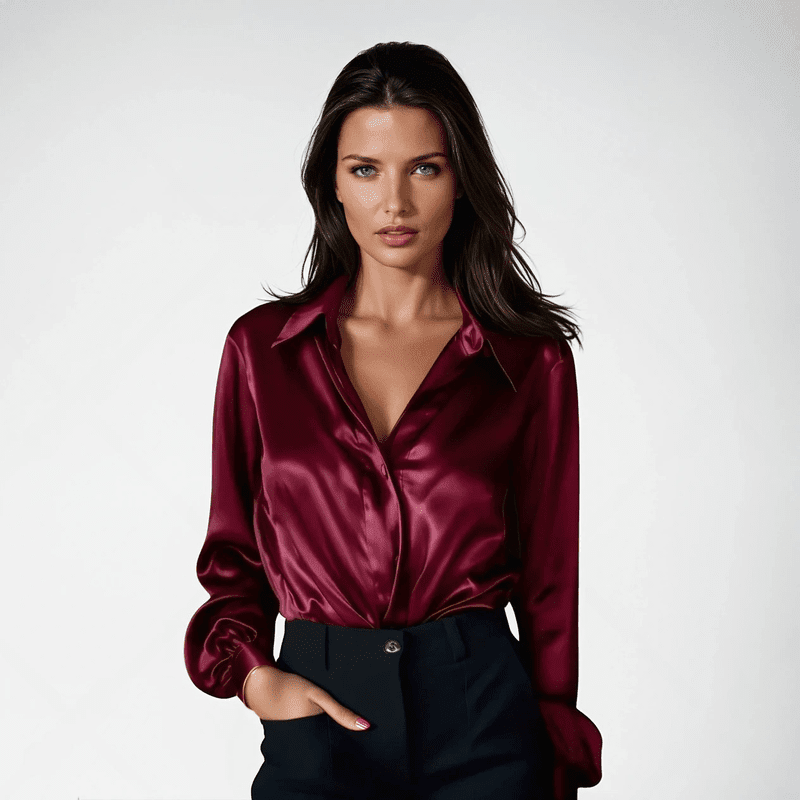 Blusa Satin Mujer