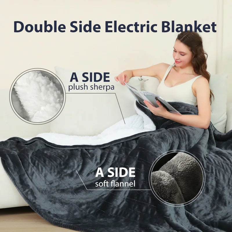 Manta Eléctrica Flannel Reversible