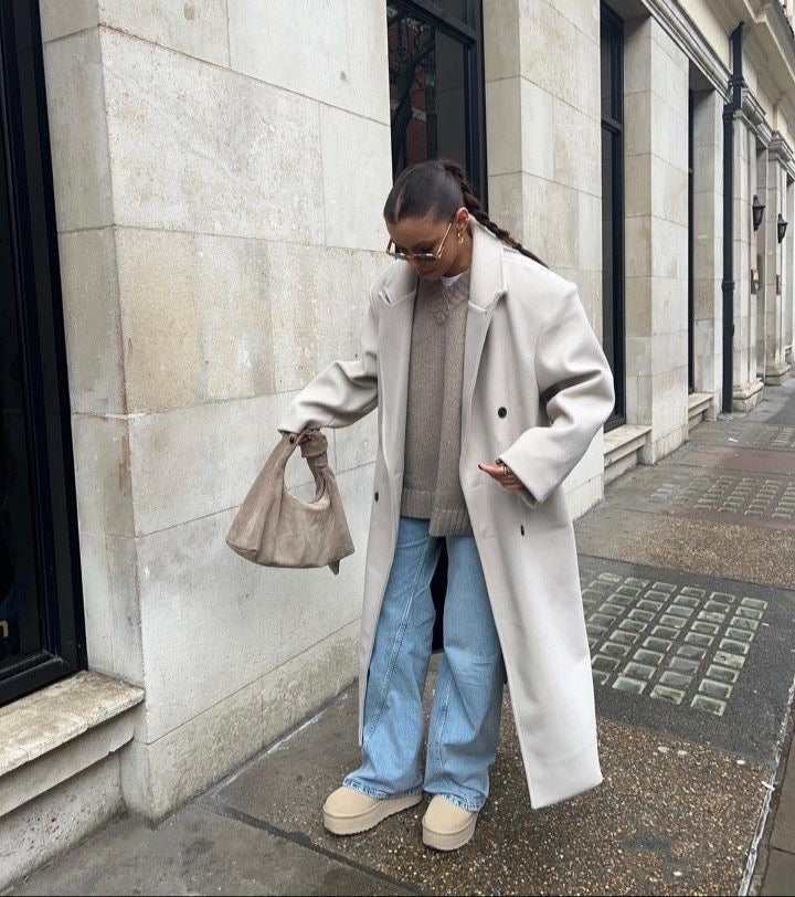 Abrigo Largo Mujer Oversize