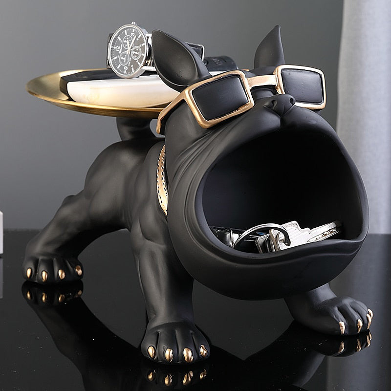 Escultura Bulldog Cuerpo Fuerte