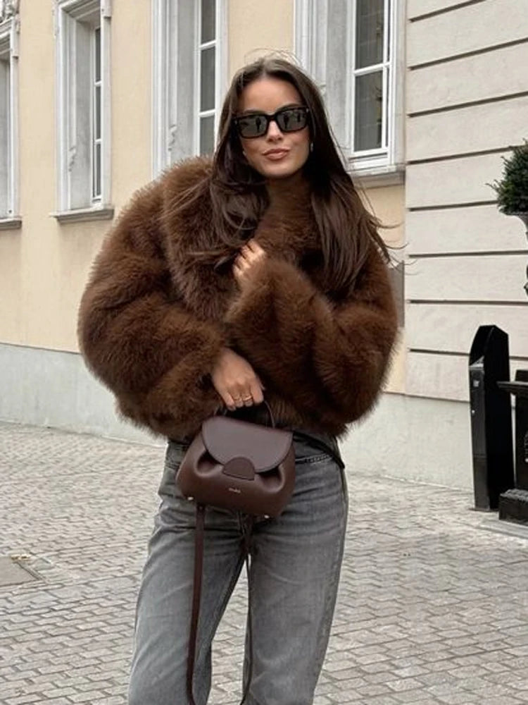 Chaqueta Mujer de Pelo Sintético