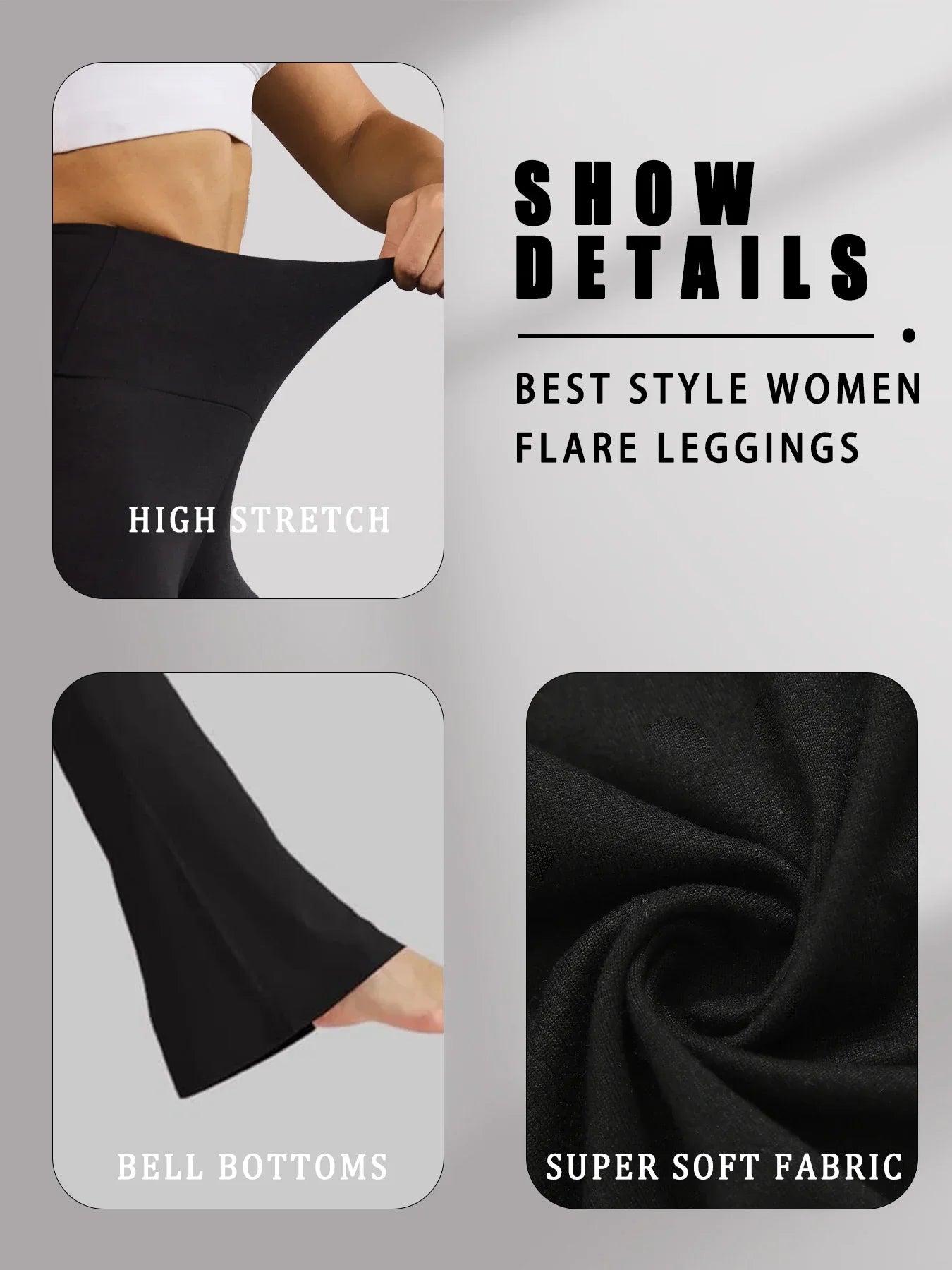 Leggings Mujer Flare Alta