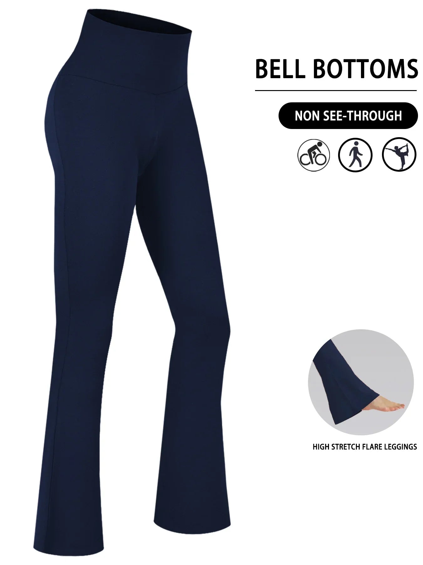 Leggings Mujer Flare Alta