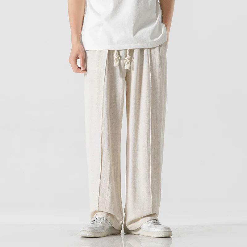 Pantalones Hombre Lino