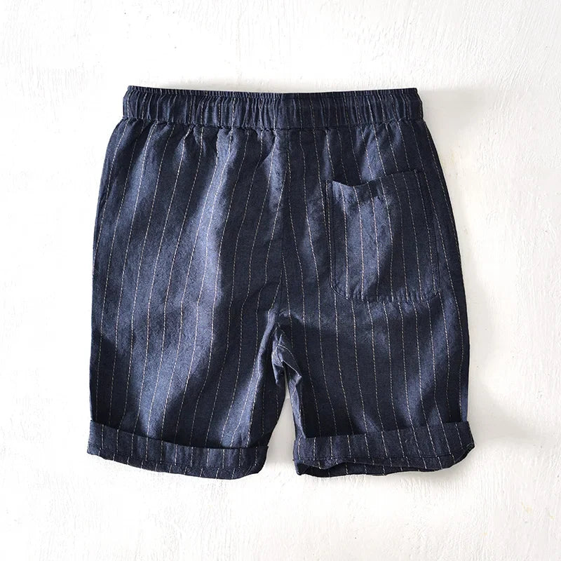 Bermudas Hombre Lino Algodón