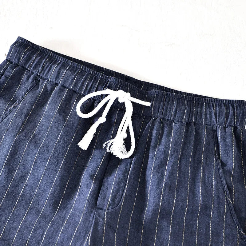 Bermudas Hombre Lino Algodón