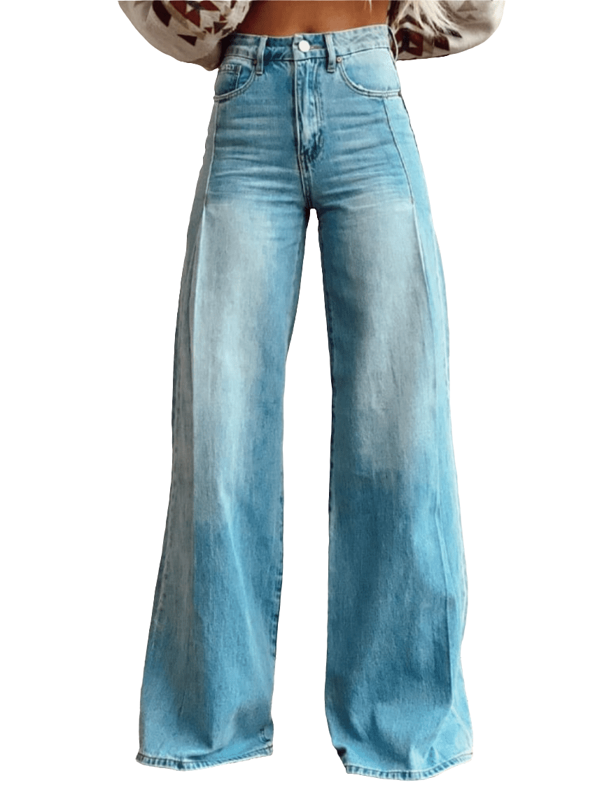 Jeans Acampanados Mujer Retro