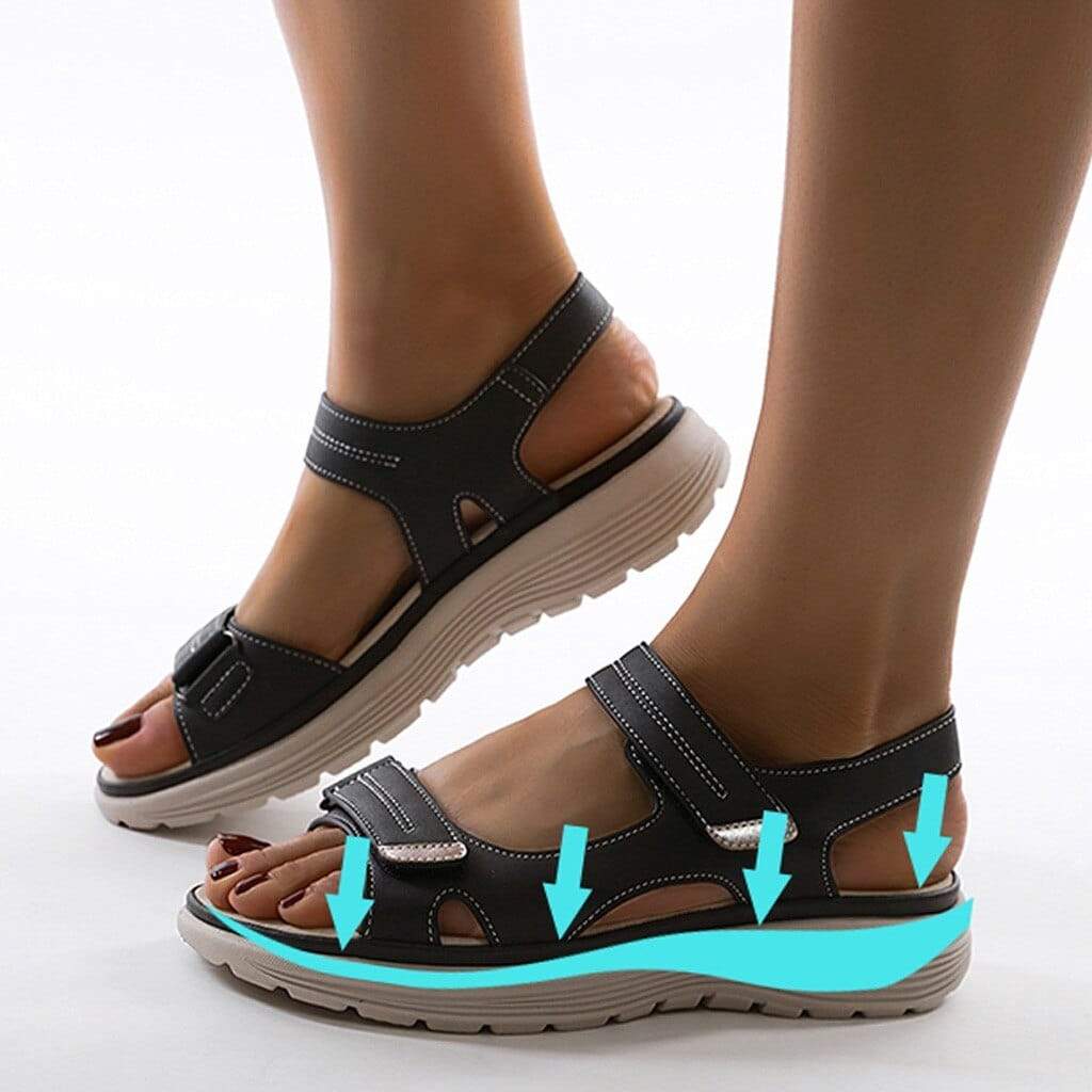Sandalias Ortopédicas Mujer Cuero