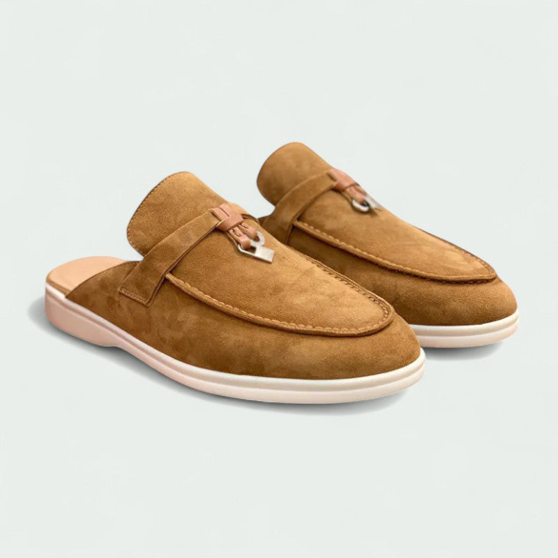 Mocasines Mujer Suede Hebilla