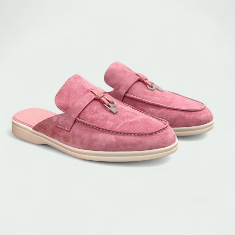 Mocasines Mujer Suede Hebilla