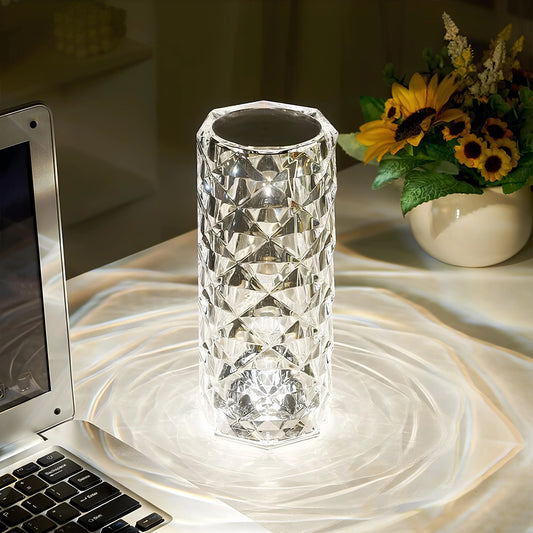 Lámpara Mesa Cristal Táctil
