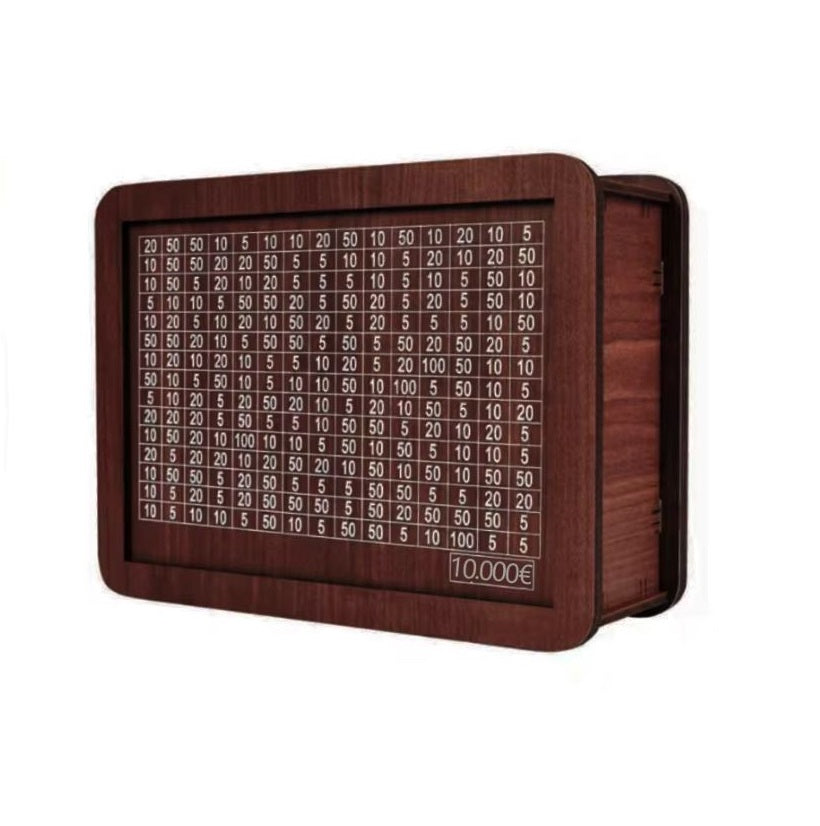 Hucha Madera Grabada Ahorro