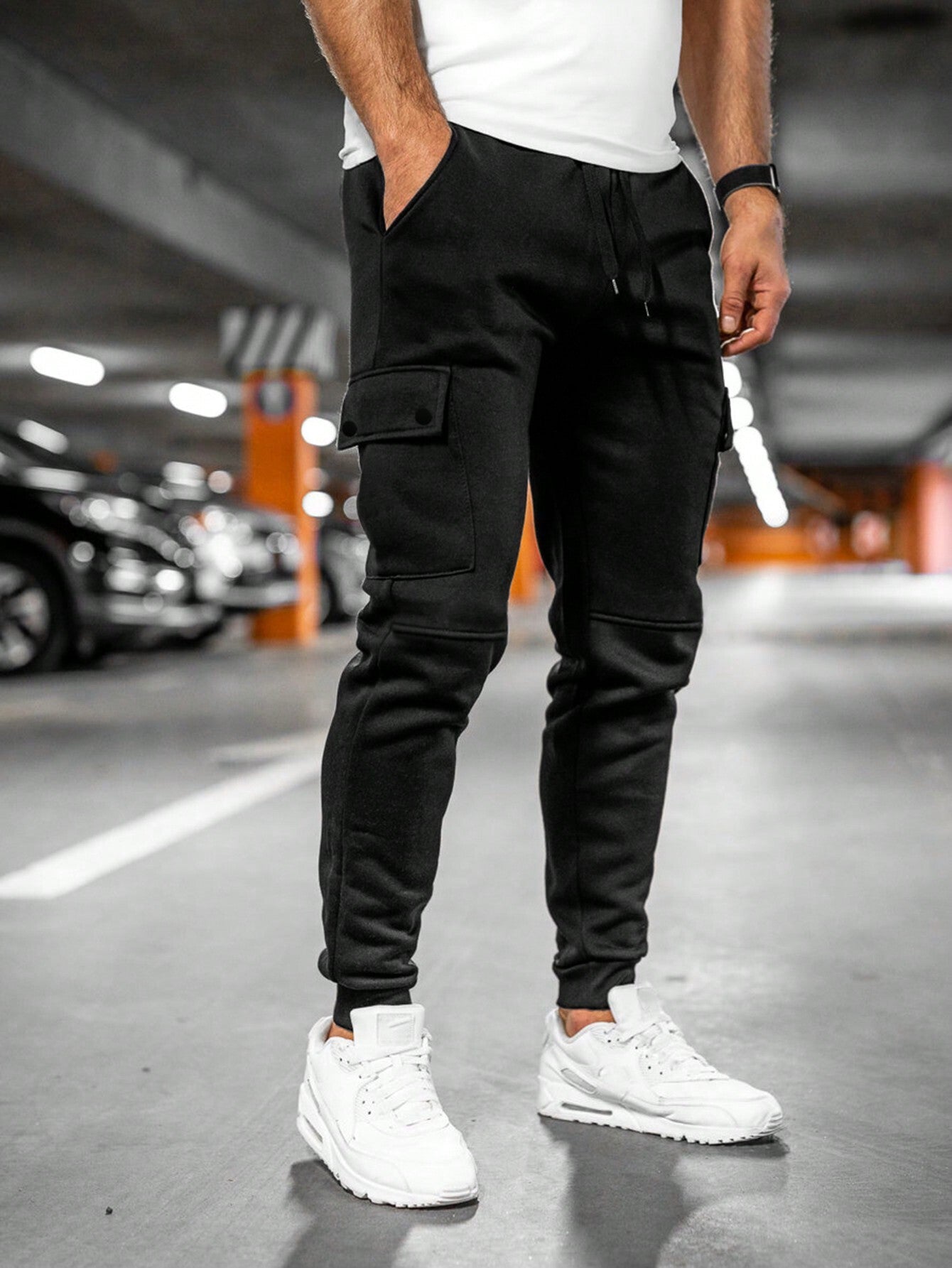 Jogger Cargo Slim Hombre