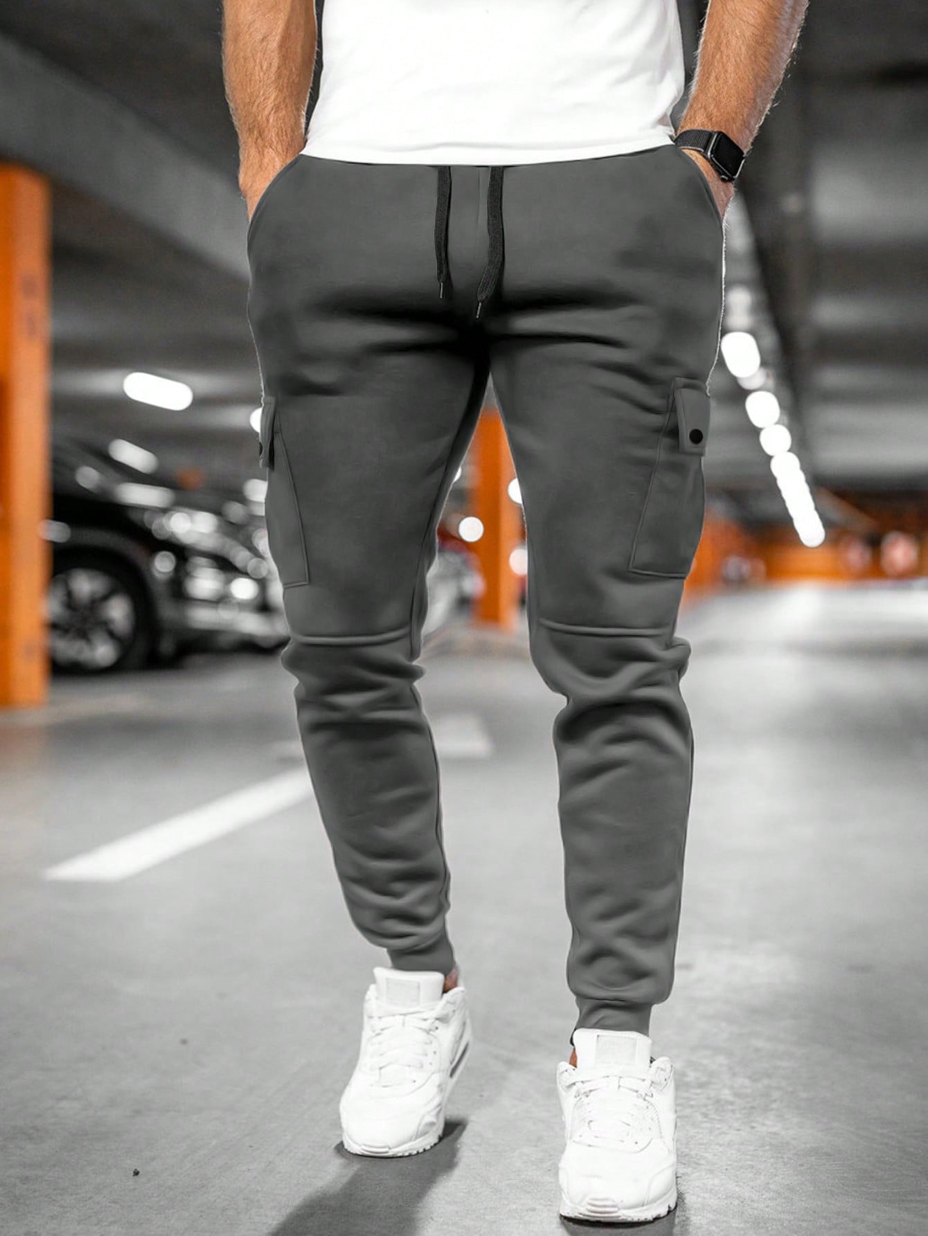 Jogger Cargo Slim Hombre