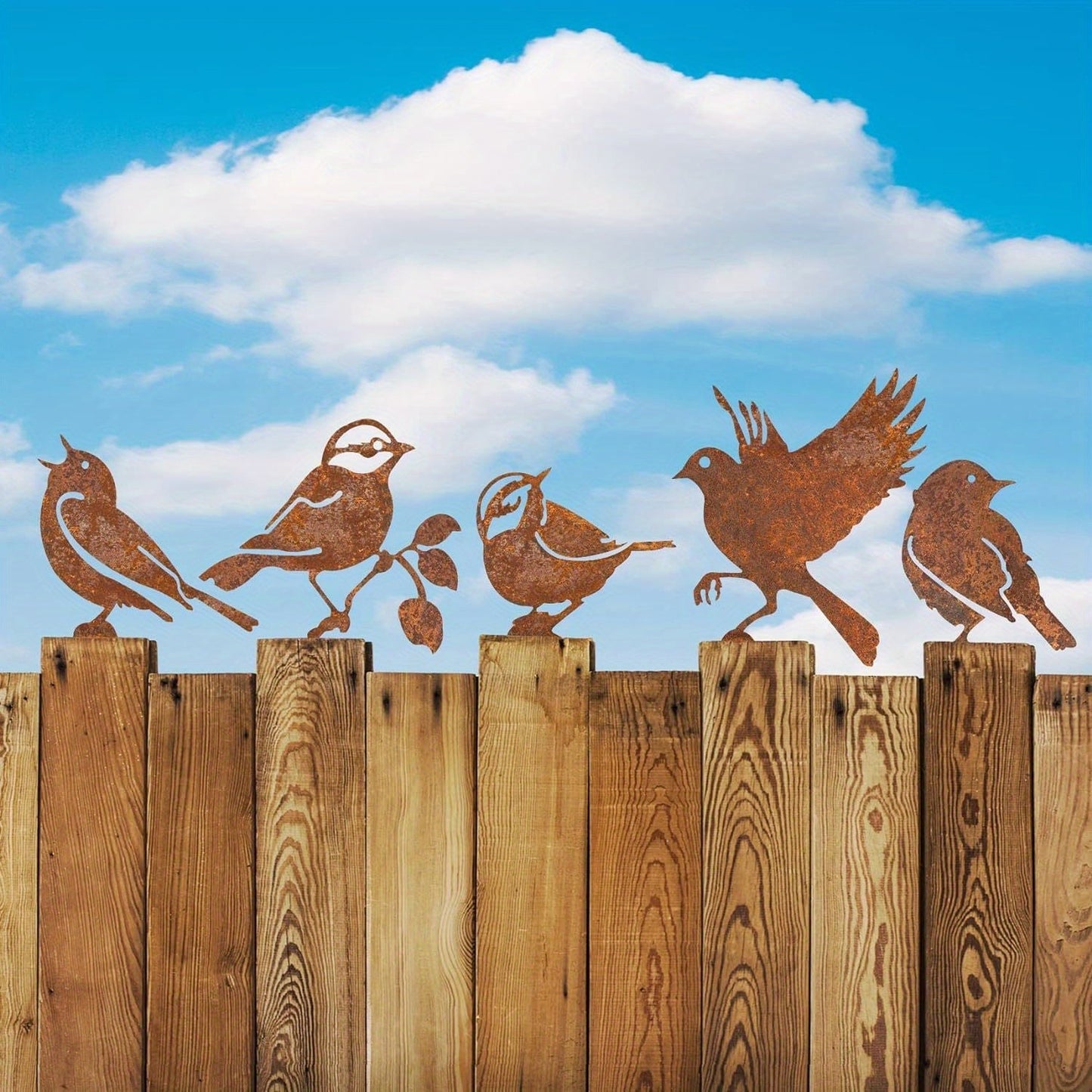 Pájaros Jardín Corten
