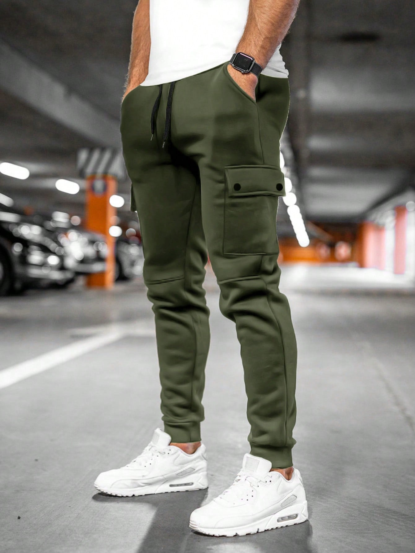 Jogger Cargo Slim Hombre