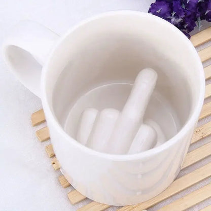 Taza Cerámica Divertida Blanca
