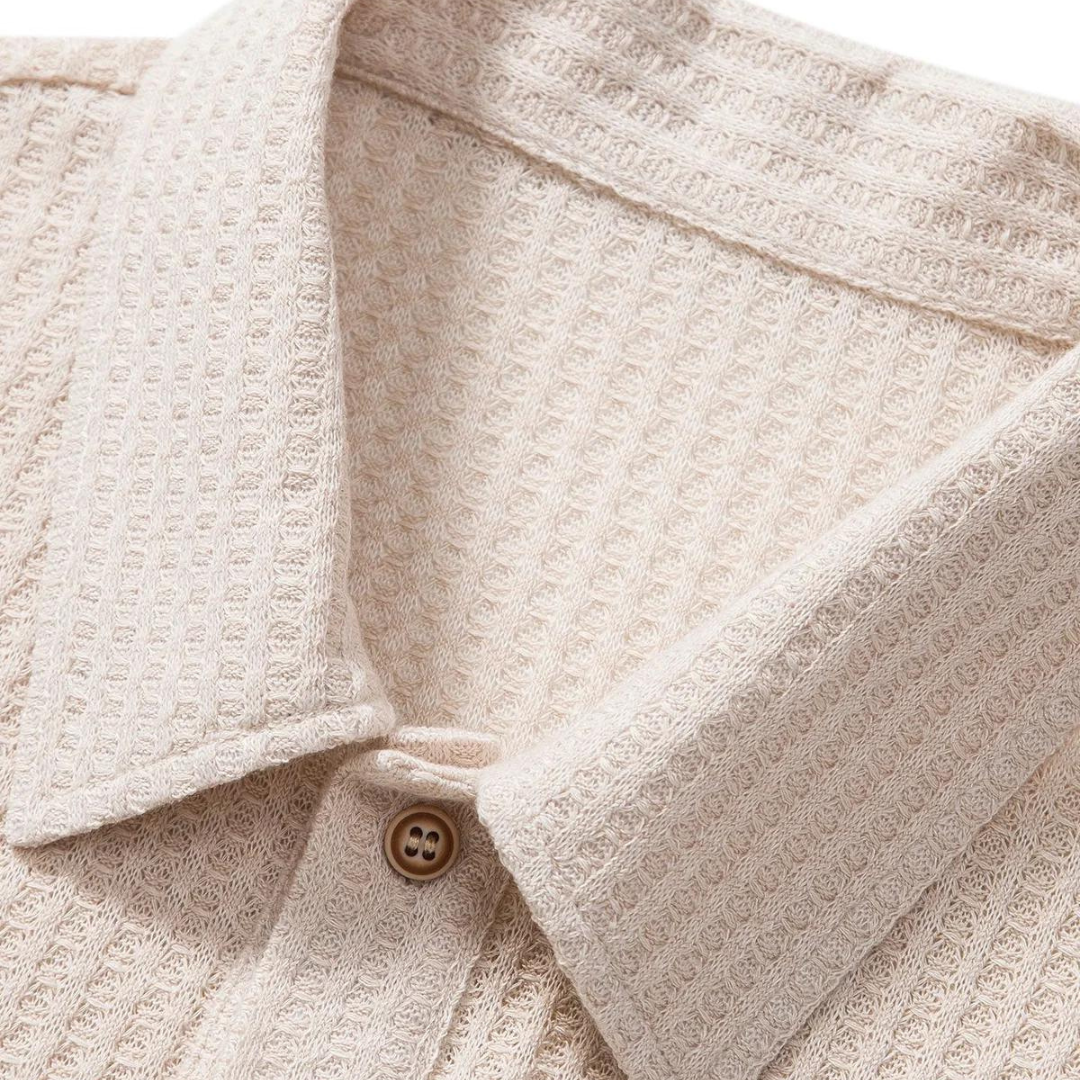 Polo Hombre Punto Waffle