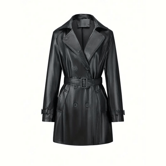 Gabardina Piel Mujer