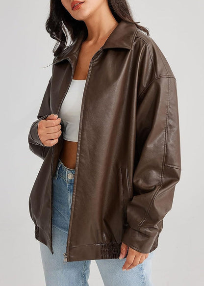 Chaqueta de Cuero Lurean Mujer