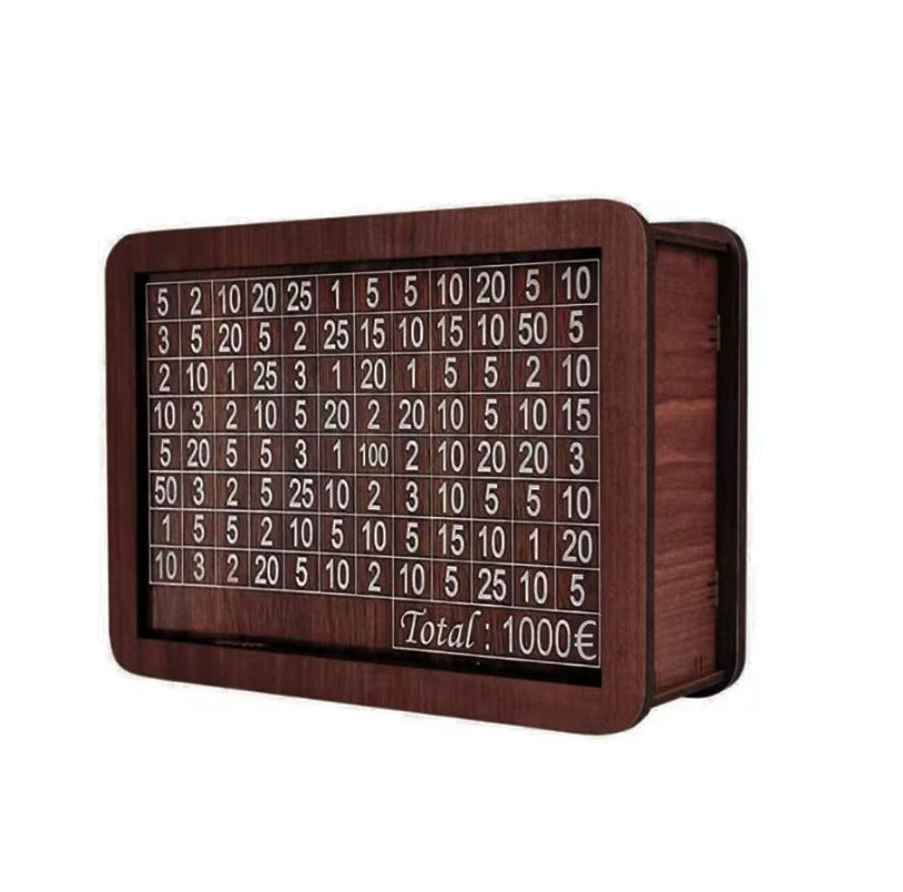 Hucha Madera Grabada Ahorro