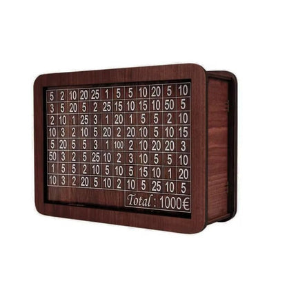 Hucha Madera Grabada Ahorro