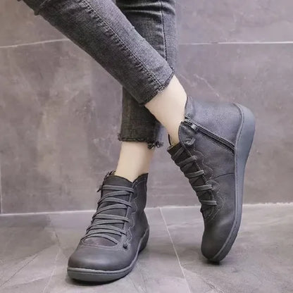Botas Cuero Mujer Retro