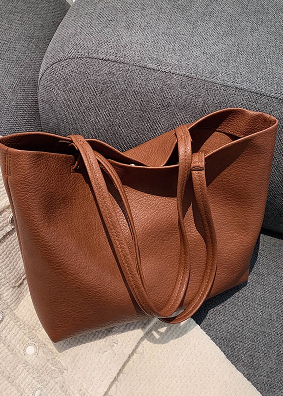 Bolso Tote de Cuero Amelène