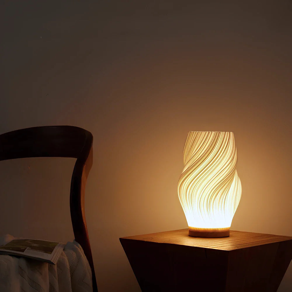 Lámpara Mesa Ondas Serena
