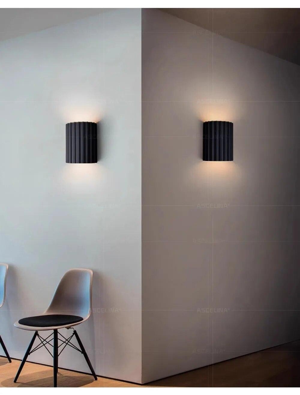 Aura – Lámparas de pared modernas en resina artística