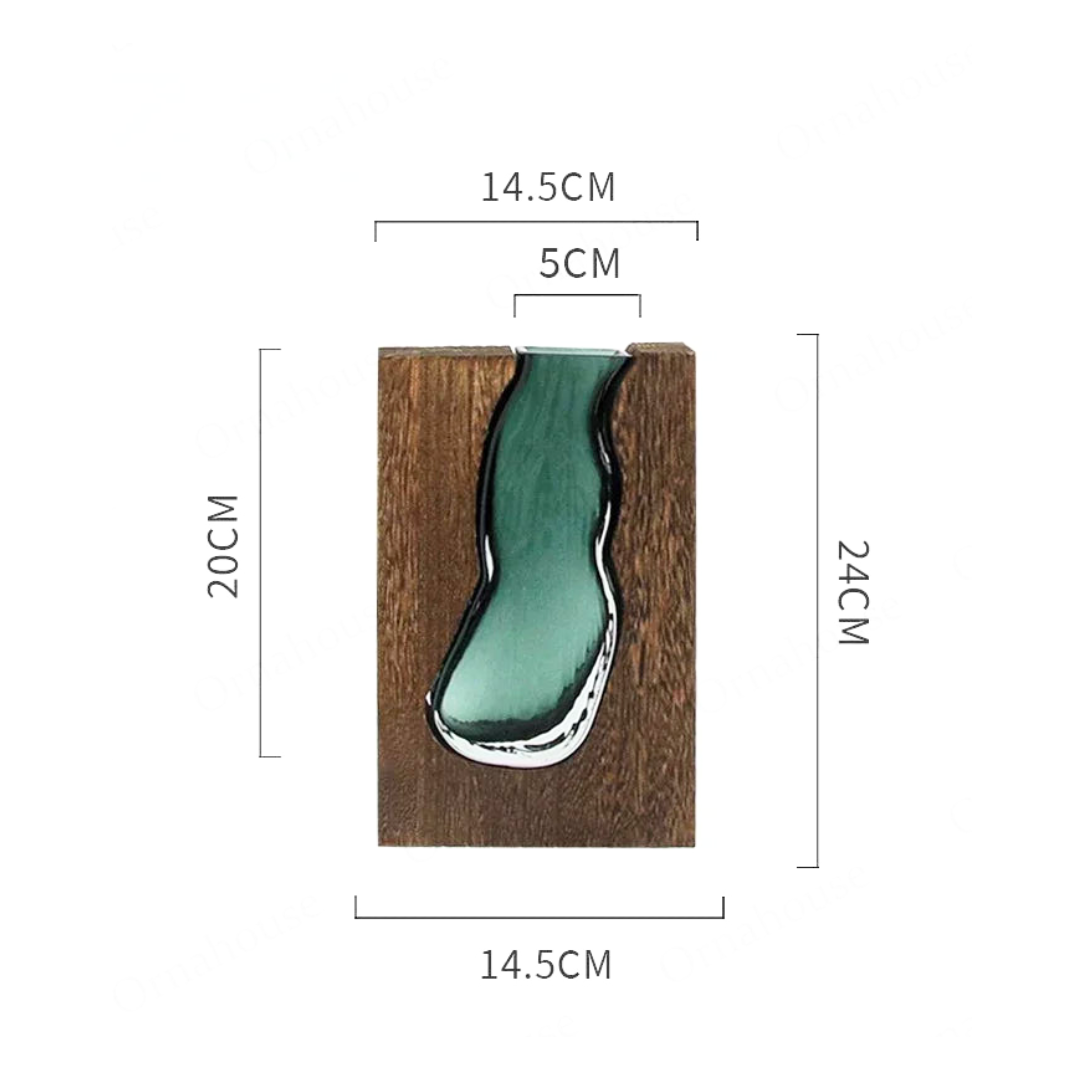 Vaas Glas Hout Noord-Europees