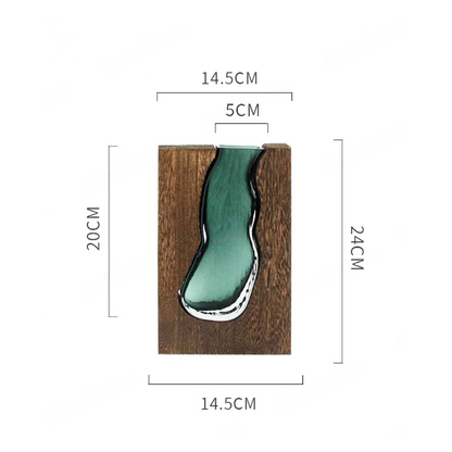 Vaas Glas Hout Noord-Europees