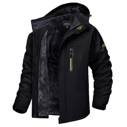 Chaqueta Acolchada Hombre Impermeable con Capucha – Invierno Cálido
